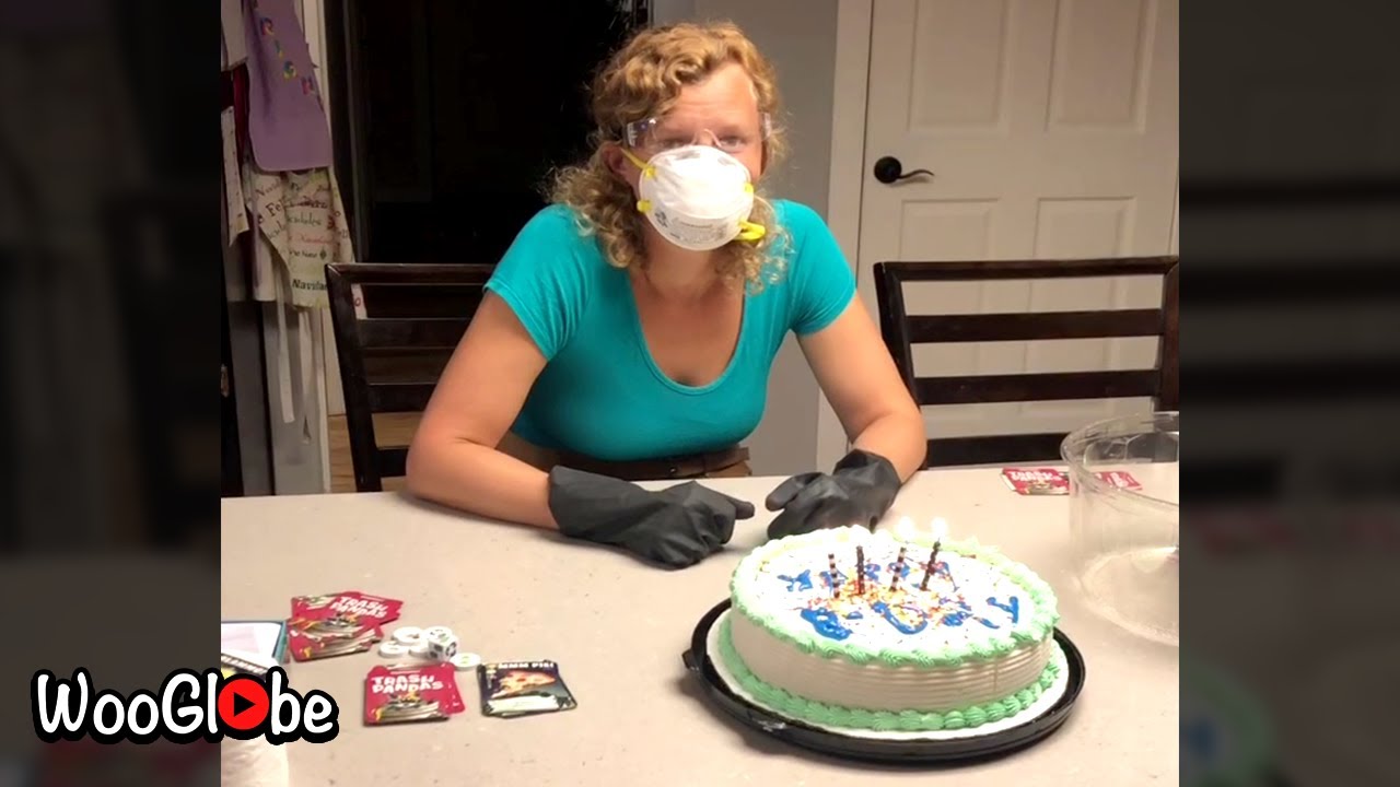 Blowing Birthday Cake Candles in COVID-19 Situation || WooGlobe